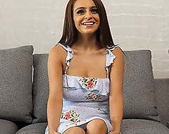 Petite Latina With Big Unartificial Tits Was Shy Then Very Horny
