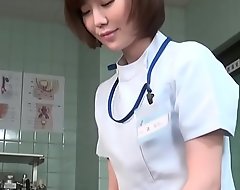 Subtitled CFNM Japanese female dilute gives patient cook jerking
