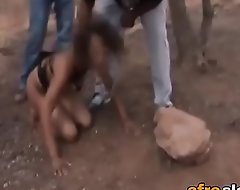 African sex slave eats actual ooze
