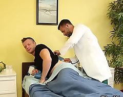 BDSM doctor thongs up patient for deepthroating