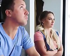 Wife hires baby sitter for say no to husband who he fucks anal