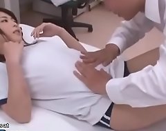 Japanese pretty college girl massage curves back sex