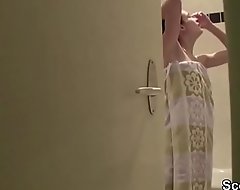 Bro Caught Petite Step-Sister on every side Shower and Coax to Have a passion