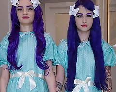 Jibe consent to Order With Us! Evil Twin STEPSISTERS Suck Me OFF