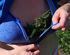 I put some nettles in my bra and go be required of a walk
