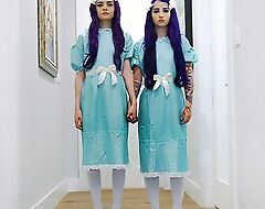 Pair be advisable for ghostly twins getting fucked amenable and equal