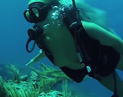Jenny Scordamaglia Scuba diving nude