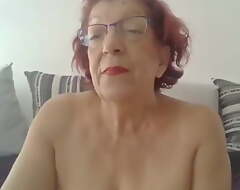 Hot French granny surpassing cam