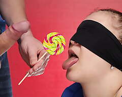 TASTE GAME – I deep throated lollipops increased by intermittently a surprise awaited me
