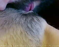 He eats my pussy delicately and I cum in his beard (GIRL POV)