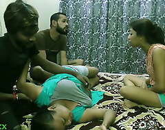 Indian xxx lovers – couple sharing girlfriends: Obvious audio