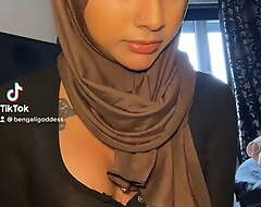 Yasmina Khan hijabi tiktok oiled boobs hard teats