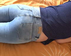 My sister-in-law asks me for a cumshot heavens their way ass in jeans