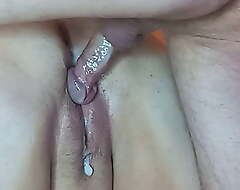 love tunnel imperceivable in jizz after doggystyle copulation with close-up view 4
