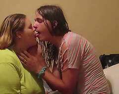 Horny Wife Kissing & Making Out With Cute Trans Friend