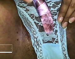 Sri Lankan Pregnant Spliced Screwed adjacent to Glass Dragon Tail sextoy