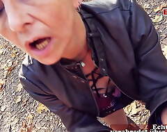 Mature baneful haired German granny picked relating to for a pov fuck out of pocket