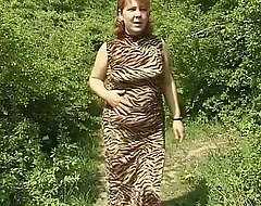 Old Curvy Woman – Solo Reproach and Pissing in dramatize expunge Forest Out of pocket