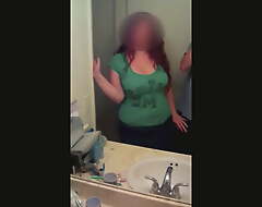 St Pat's Day Big Tit PAWG Redhead gives BJ, gets jizz with her tits