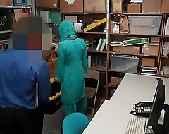 Arab teen shoplifter caught and fucked apart from security