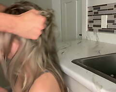 Loud Moaning PAWG Gets Face Fucked In Hammer away Kitchen