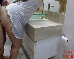 Having sexual intercourse with a hot friend with a obese well provided the bathroom JulieHot33